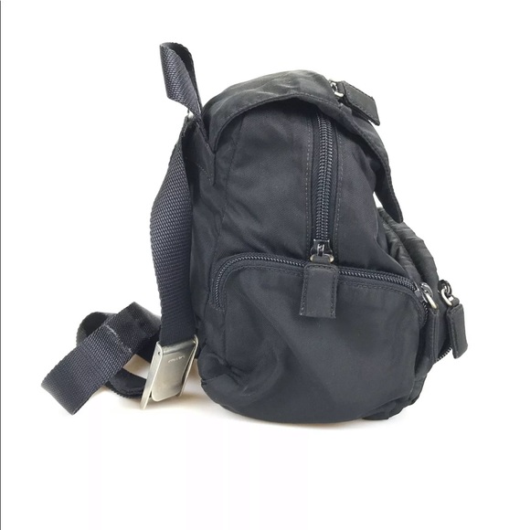 Prada backpack nylon black used 272-10-o - Picture 11 of 16
